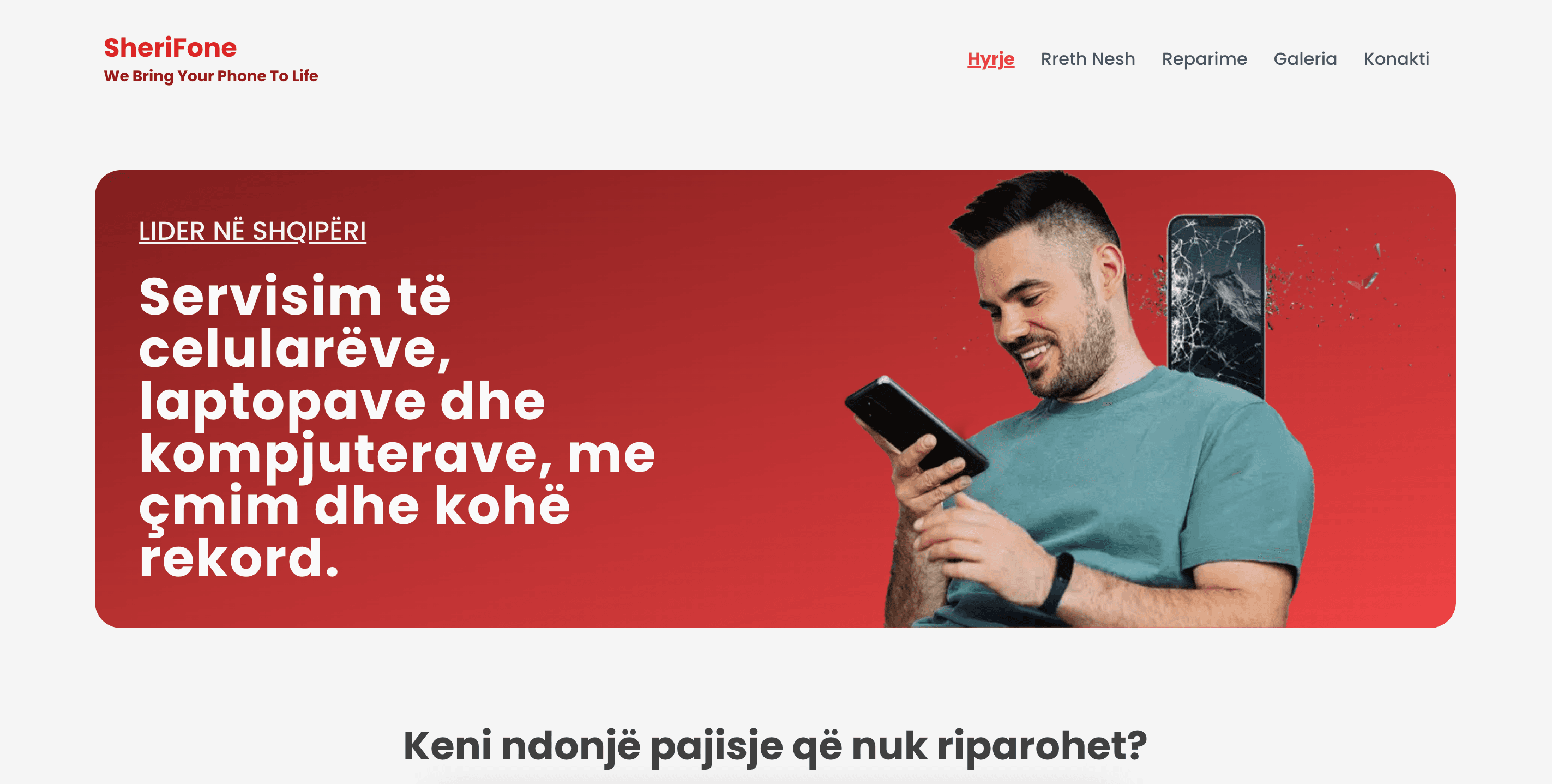 Screenshot of Sherifone