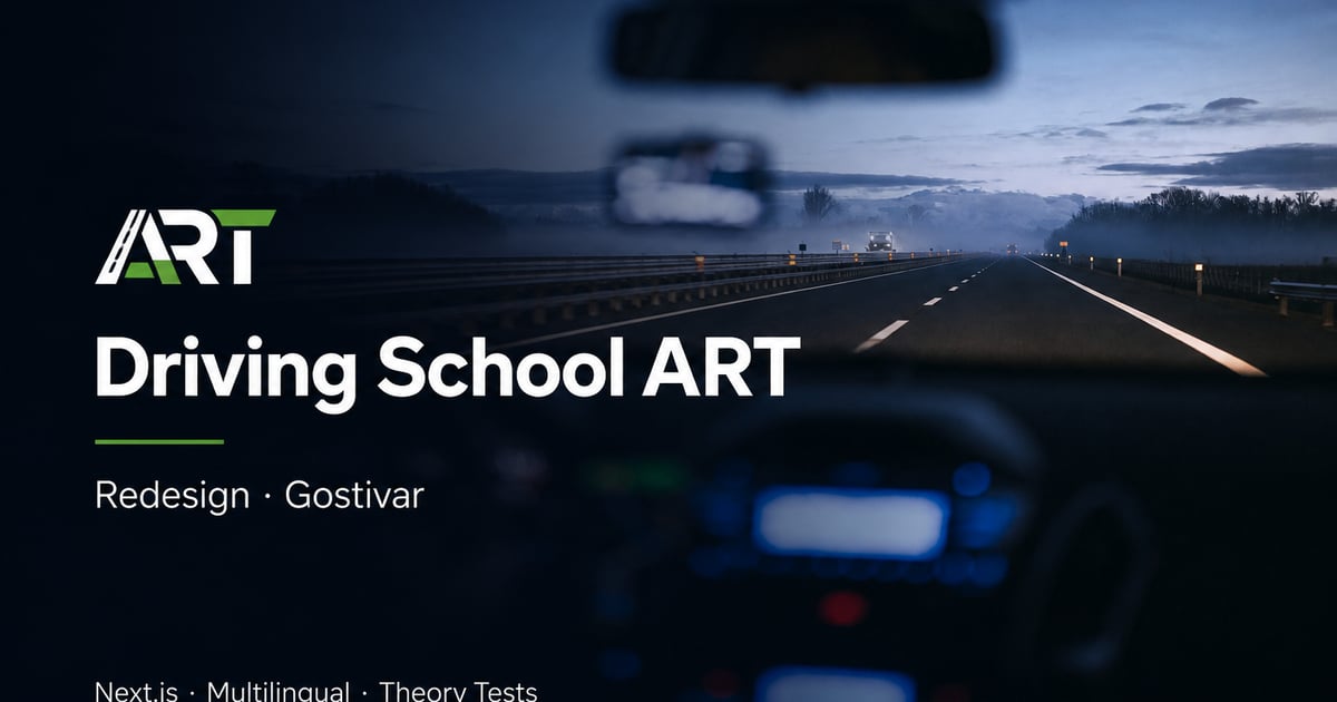 Fahrschule ART — Redesign